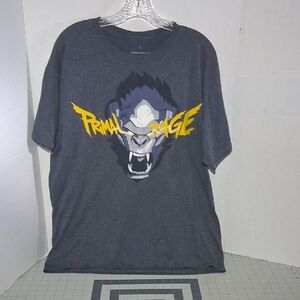 Loot Crate Gray Short Sleeve Tee with Graphic Design